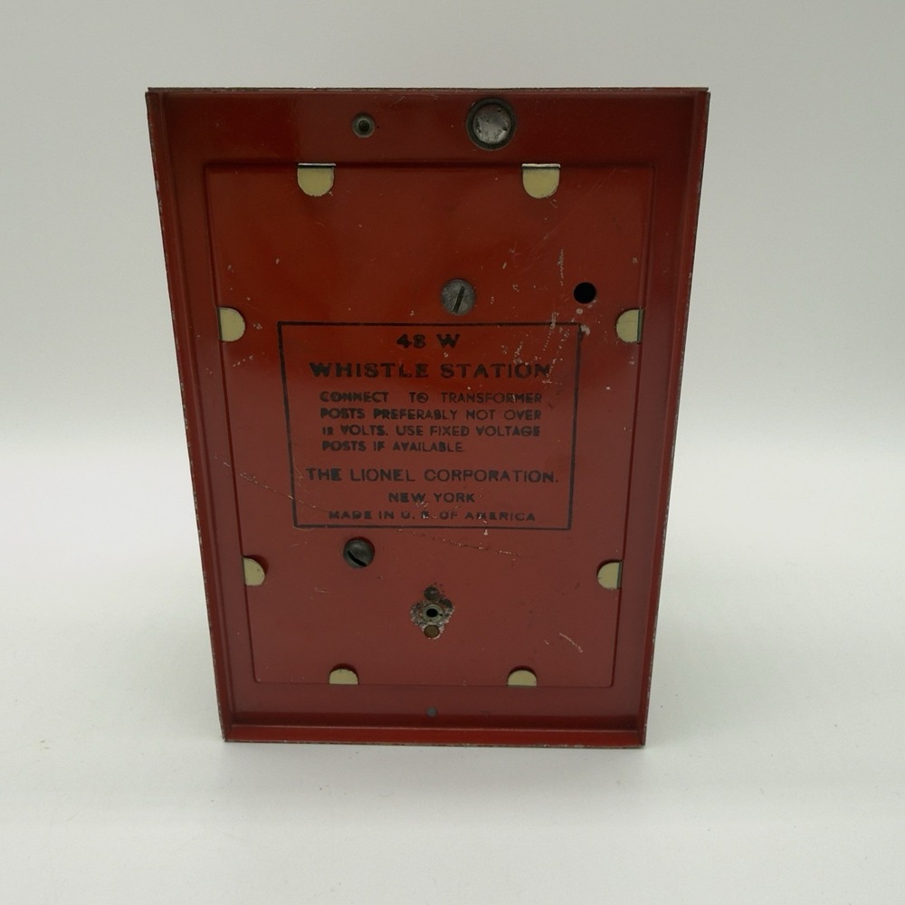 Lionel Prewar O Gauge Whistle Station #48W Tin Vintage Produced 1934-1940 - Picture 5 of 9